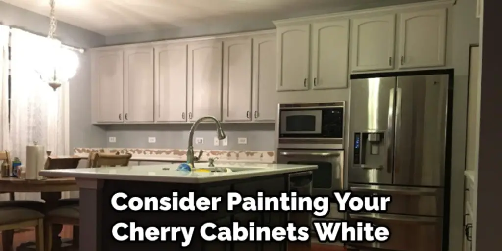 Consider Painting Your Cherry Cabinets White