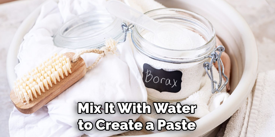 mix it with water to create a paste