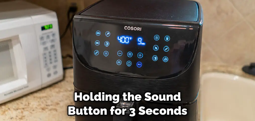 Holding the Sound Button for 3 Seconds