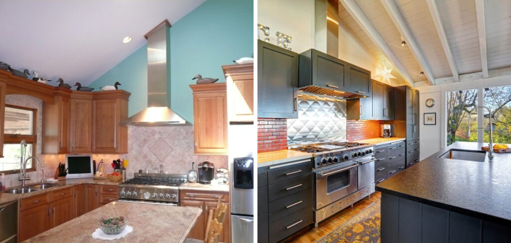 range hood for vaulted ceiling