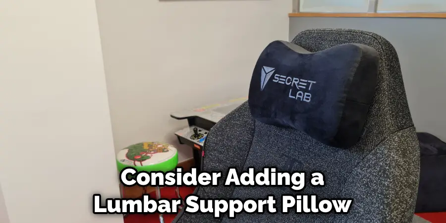 Consider Adding a Lumbar Support Pillow
