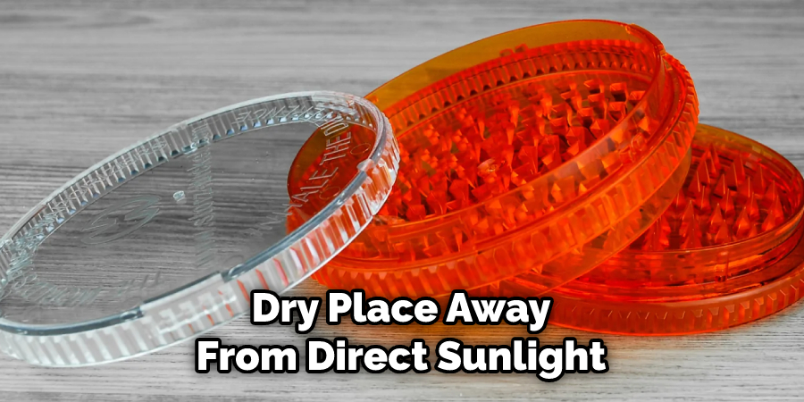 Dry Place Away From Direct Sunlight