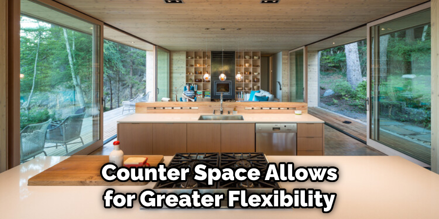 Counter Space Allows for Greater Flexibility