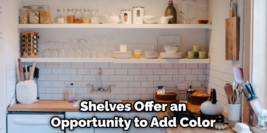 Shelves Offer an Opportunity to Add Color