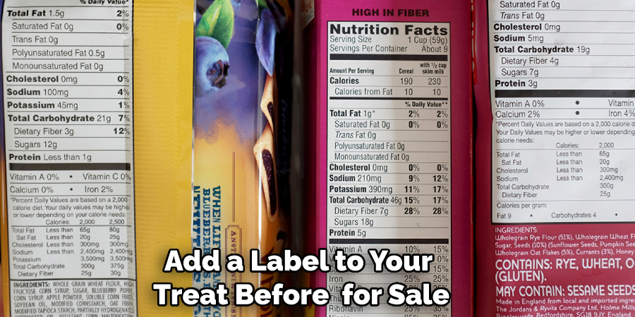 Add a Label to Your Treat Before  for Sale