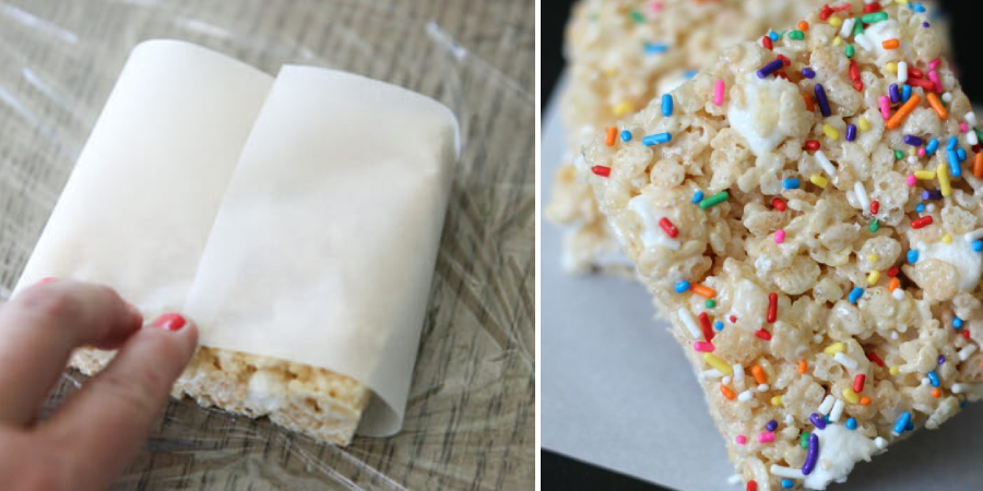 How to Wrap Rice Krispie Treats for Bake Sale