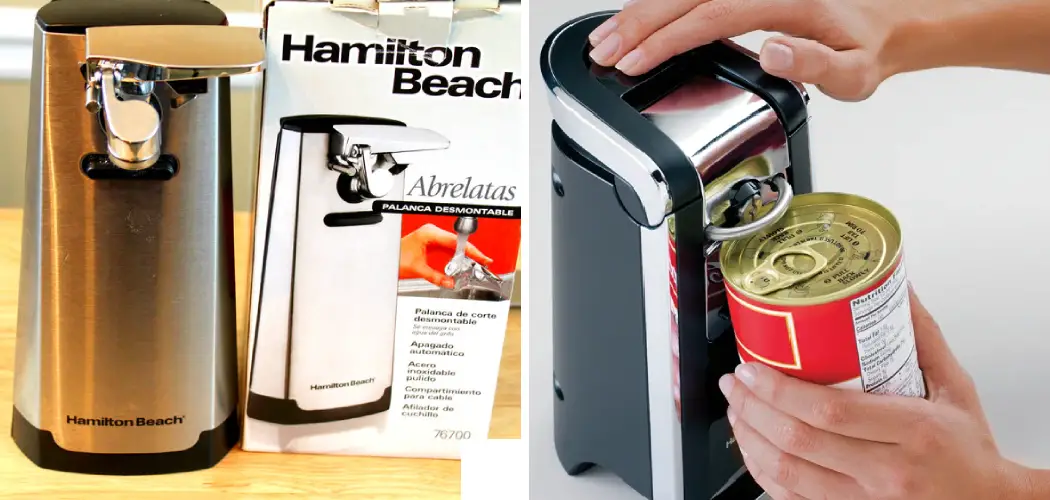 How to Use a Hamilton Beach Can Opener