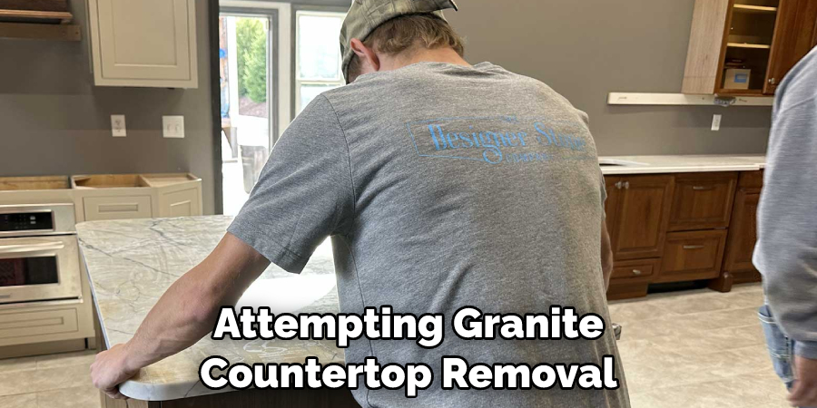 Attempting Granite Countertop Removal