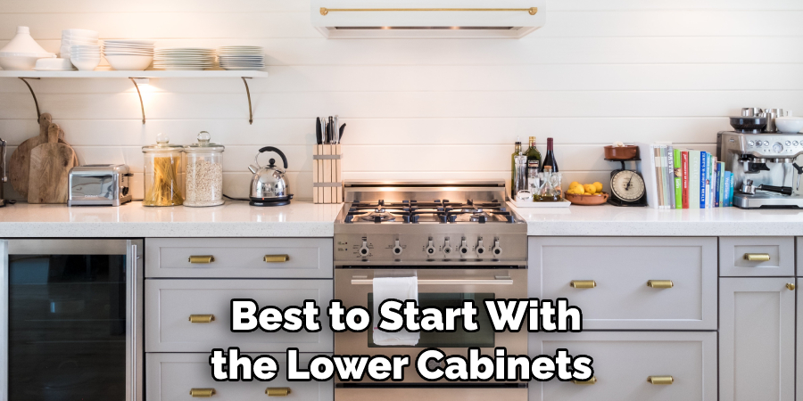 Best to Start With the Lower Cabinets