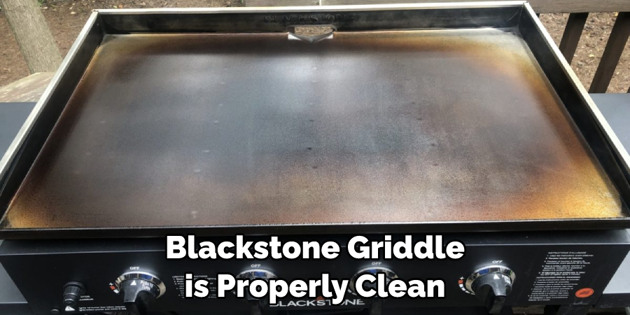 Blackstone Griddle is Properly Clean