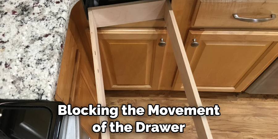 Blocking the Movement of the Drawer