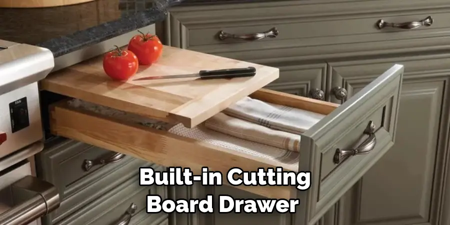 Built-in Cutting Board Drawer