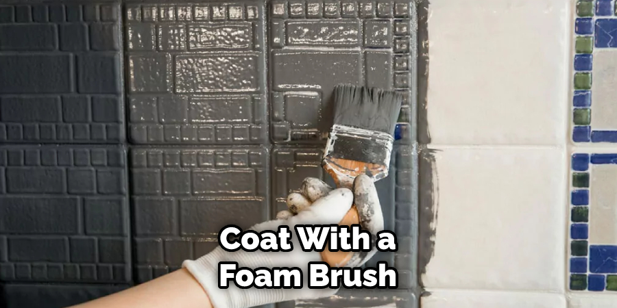 Coat With a Foam Brush