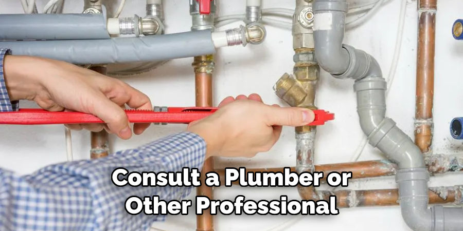 Consult a Plumber or Other Professional