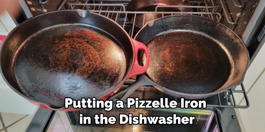 Putting a Pizzelle Iron in the Dishwasher