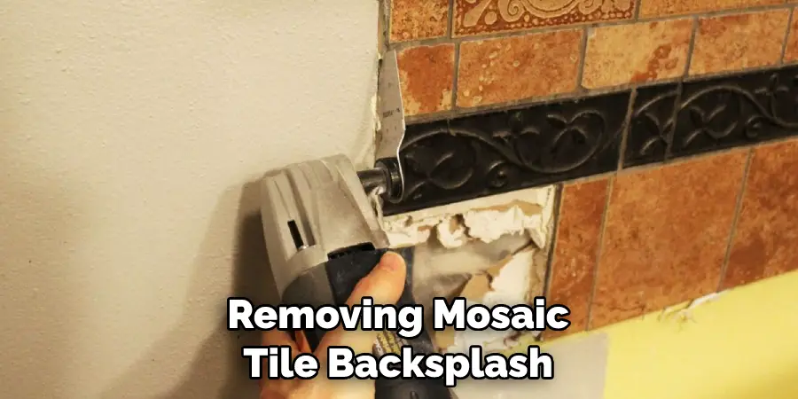 Removing Mosaic Tile Backsplash