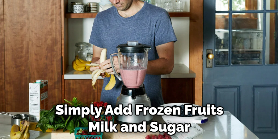 Simply Add Frozen Fruits Milk and Sugar