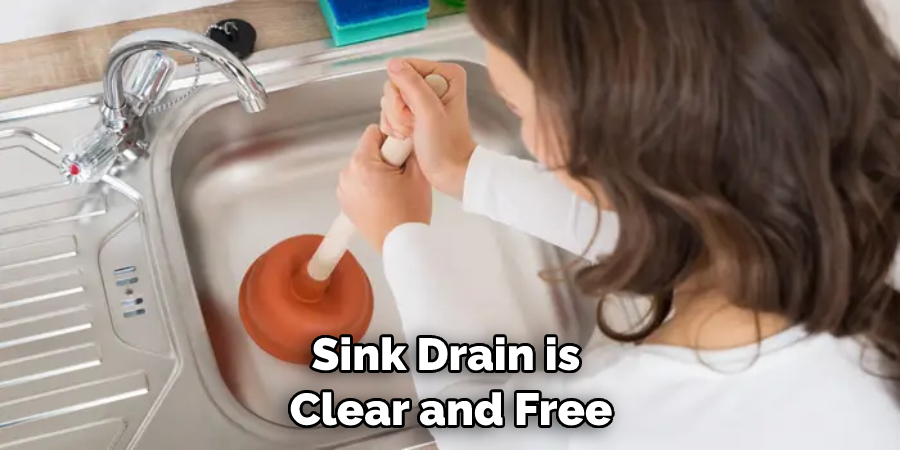 Sink Drain is Clear and Free