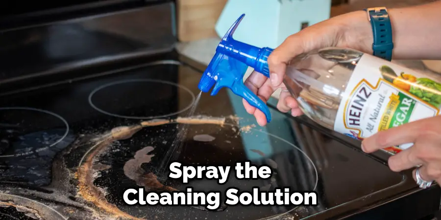 Spray the Cleaning Solution