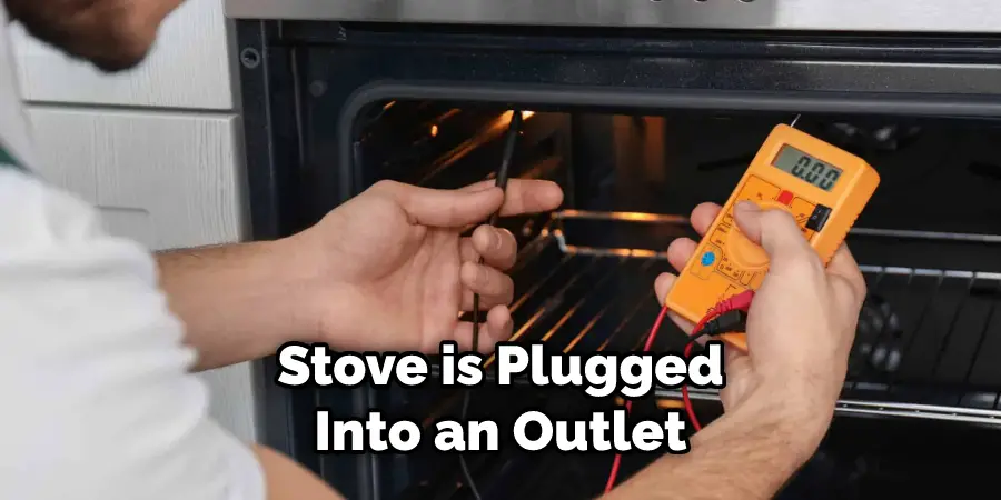 Stove is Plugged Into an Outlet