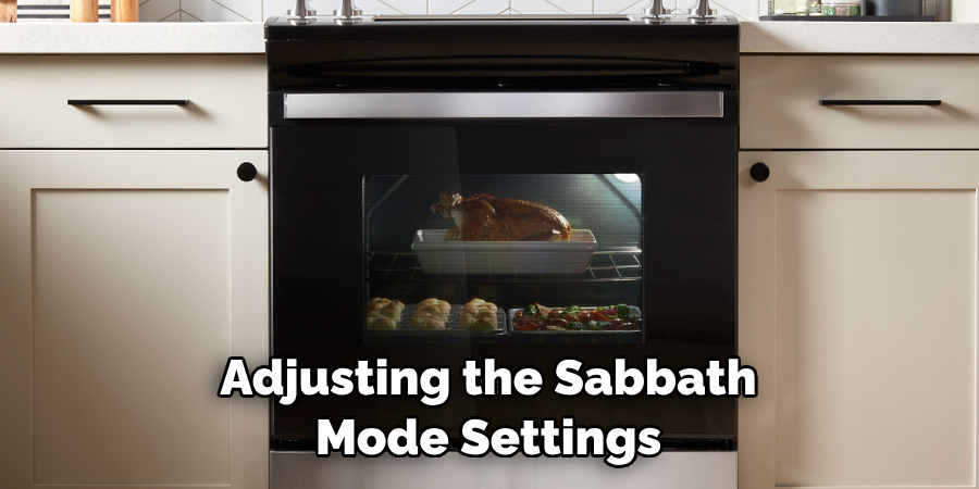 Adjusting the Sabbath Mode Settings