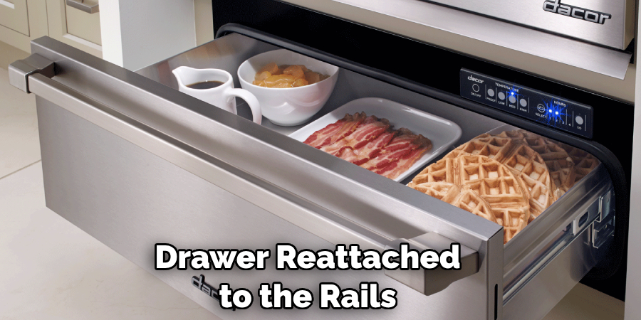 Drawer Reattached to the Rails