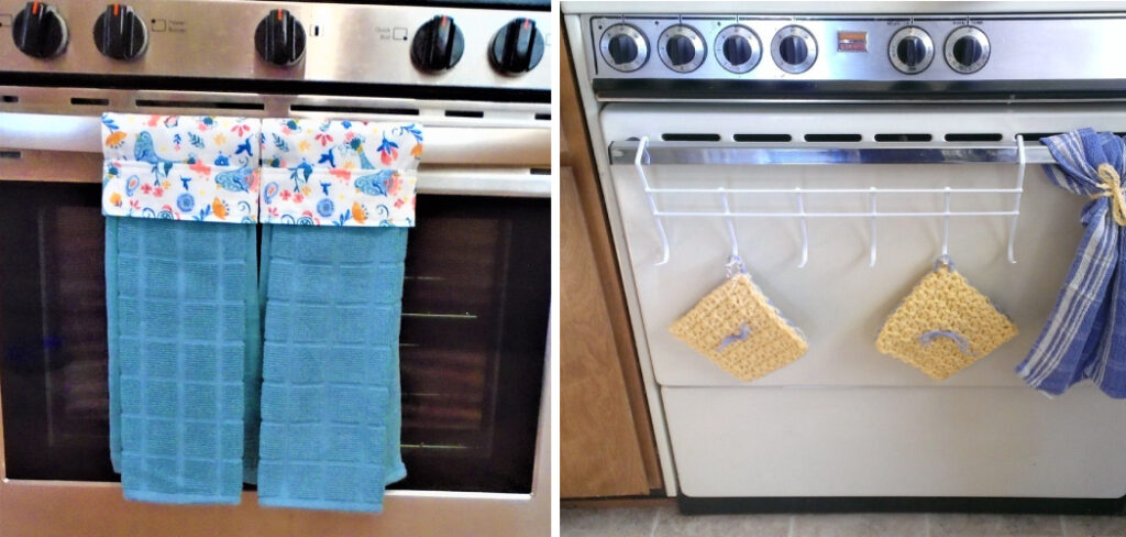 How to Hang Oven Mitts on Oven Door