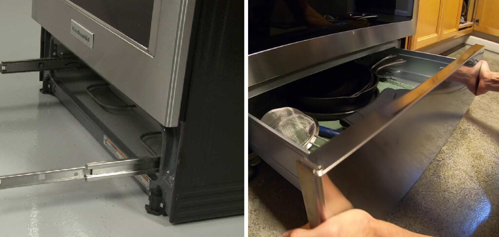 How to Remove Bottom Drawer From Oven