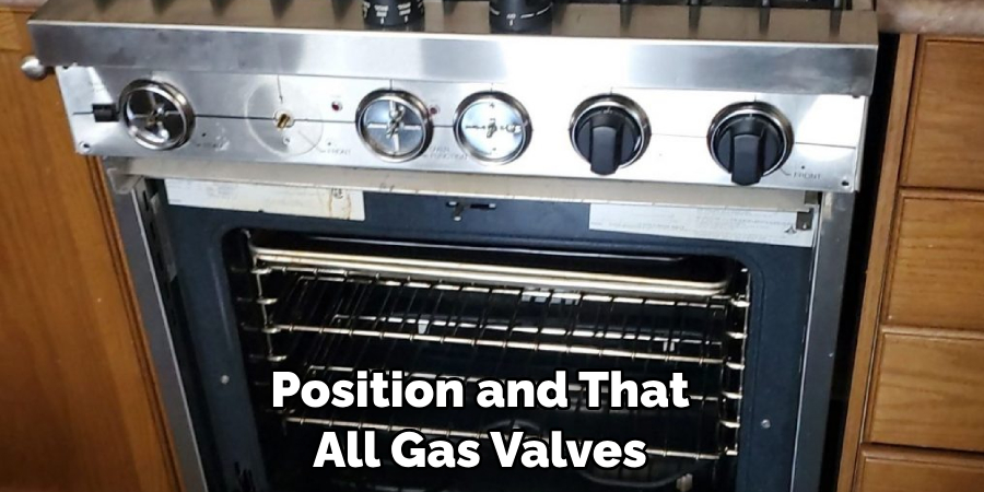 Position and That All Gas Valves