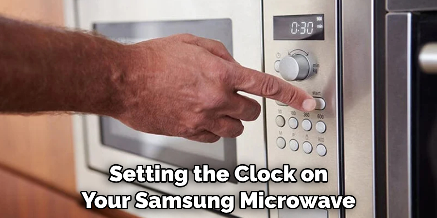 Setting the Clock on Your Samsung Microwave