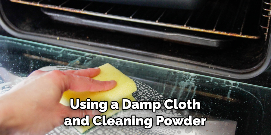 Using a Damp Cloth and Cleaning Powder