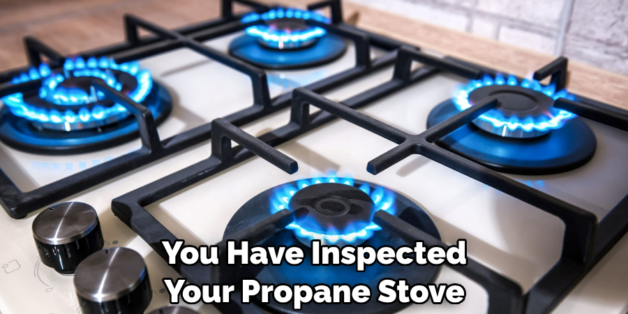 You Have Inspected Your Propane Stove