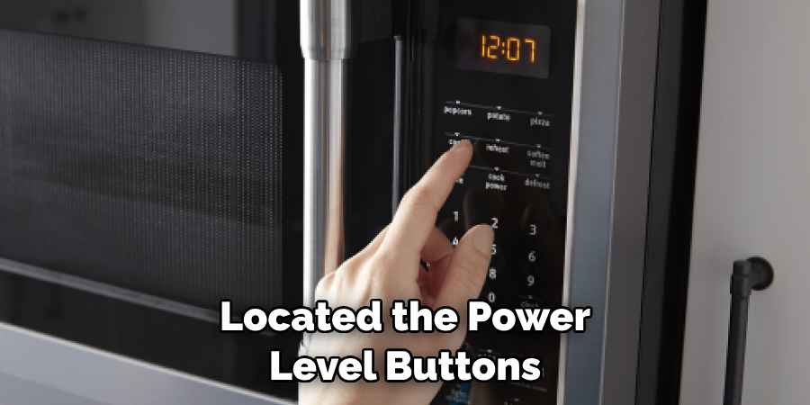 Located the Power Level Buttons