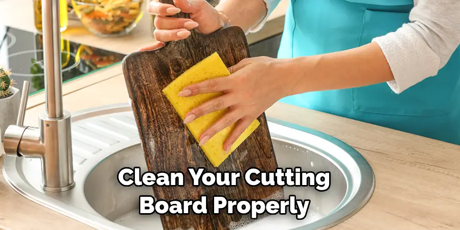 Clean Your Cutting Board Properly