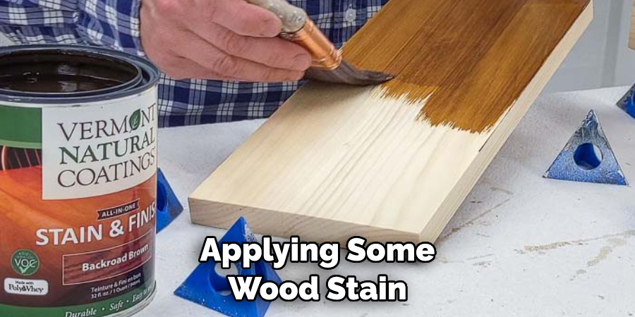 Applying Some Wood Stain