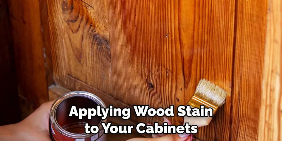Applying Wood Stain to Your Cabinets