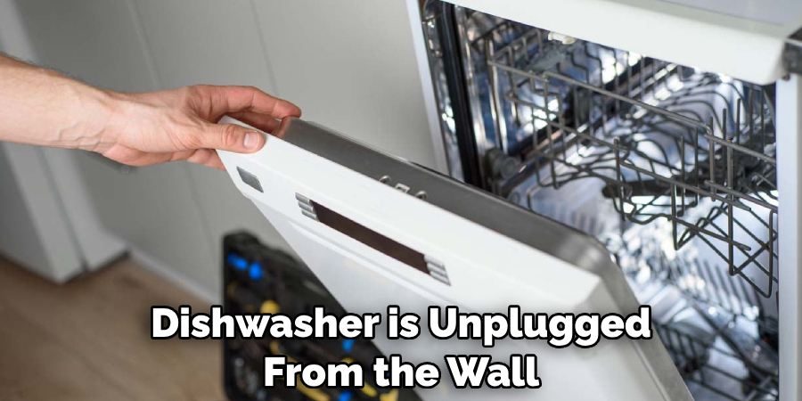 Dishwasher is Unplugged From the Wall