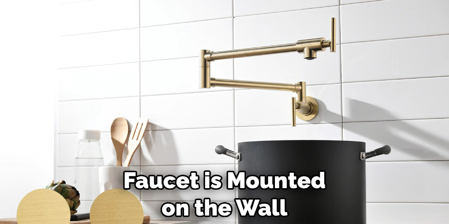 Faucet is Mounted on the Wall