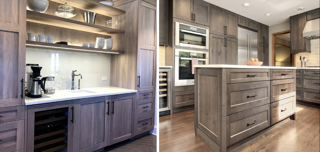 How to Stain Cabinets Grey