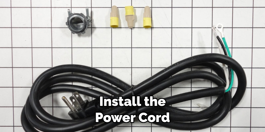 Install the Power Cord