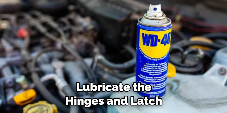 Lubricate the Hinges and Latch