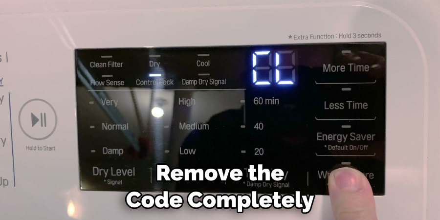 Remove the Code Completely