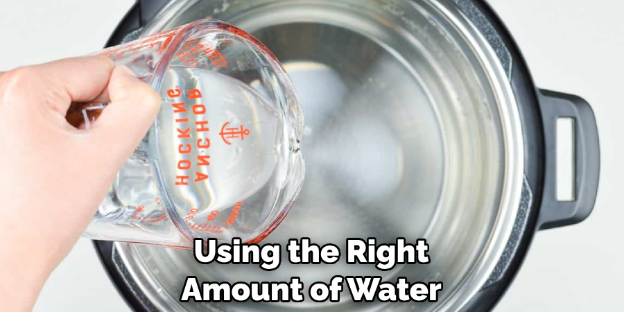 Using the Right Amount of Water