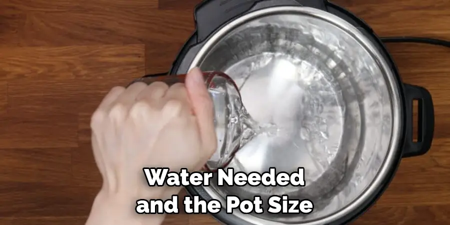 Water Needed and the Pot Size