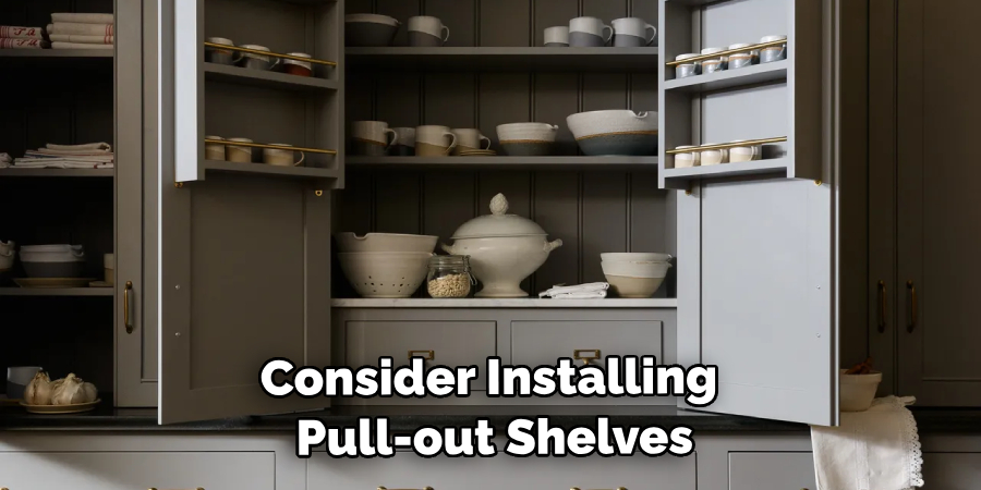 Consider Installing Pull-out Shelves