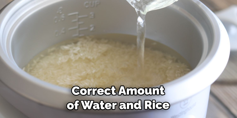 Correct Amount of Water and Rice