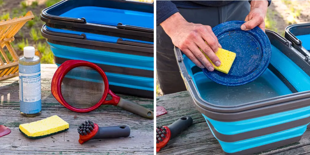 How to Clean Dishes While Camping Without Water