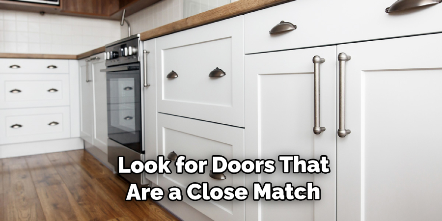  Look for Doors That Are a Close Match