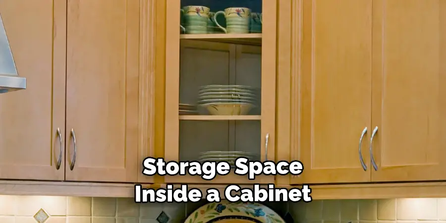 Storage Space Inside a Cabinet