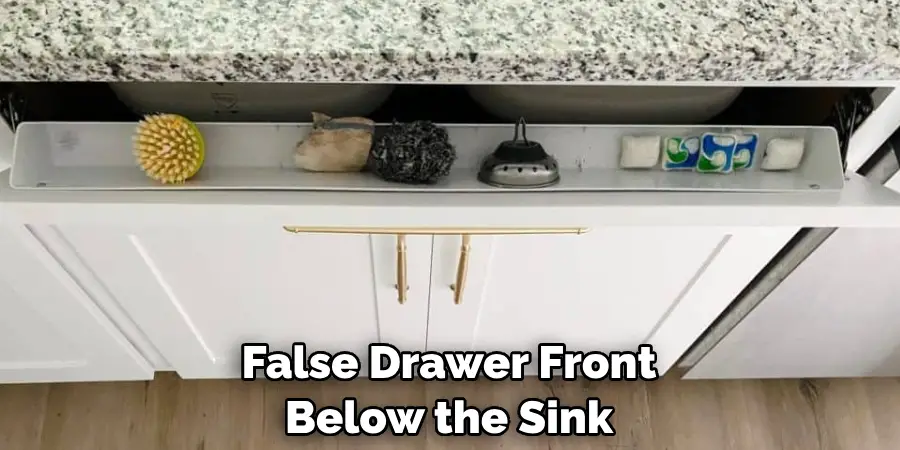 False Drawer Front Below the Sink